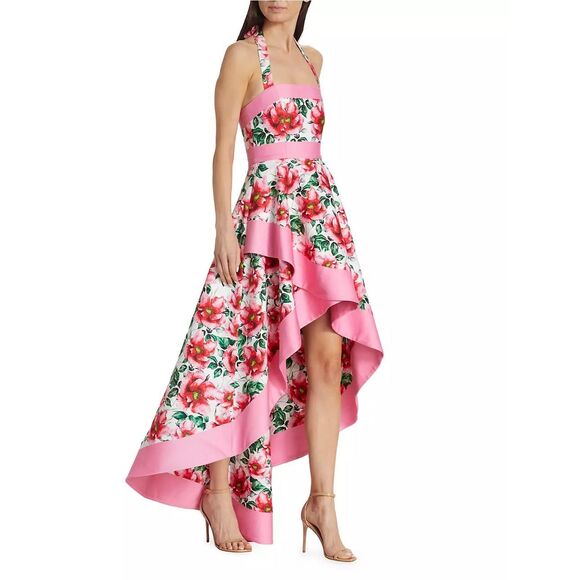 Alice + Olivia Florence Halter Dress US 2 $1195 - Picture 3 of 12